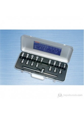 1/2" LOKMALI ALLEN UÇ VE STAR (TORX) UÇ TAKIMI (17PRÇ) İZELTAŞ